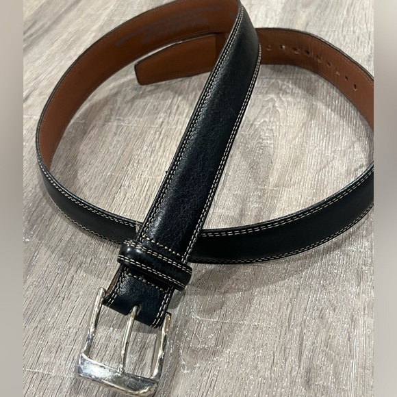 Brighton Belt 40W Hand made in USA Black Genuine Leather Belt - Picture 6 of 13